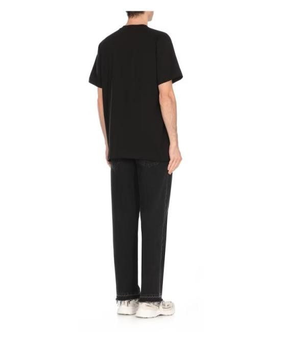 Moschino MOSCHINO Men T-Shirts 251ZZ07220241 1555 Black Size US L / EU 52-54 / 3 - 2 Thumbnail