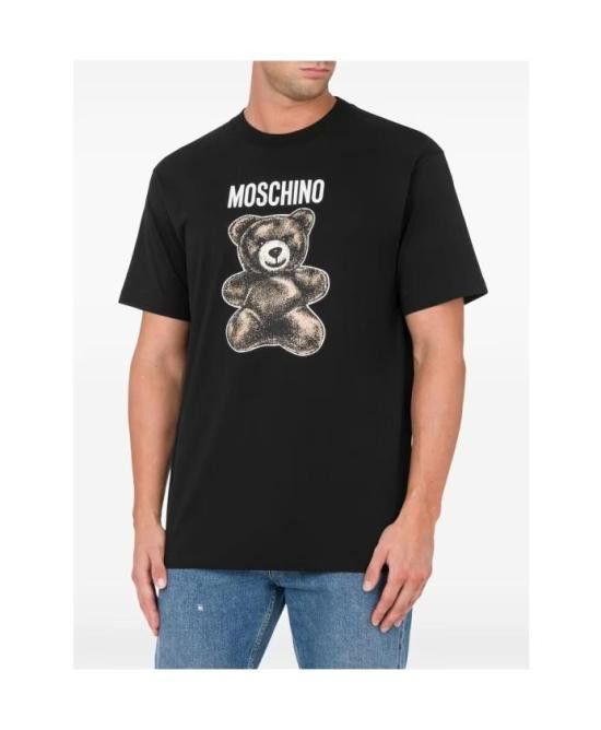 Moschino MOSCHINO Men T-Shirts 251ZZ07100241 1555 Black Size US XS / EU 42 / 0 - 2 Thumbnail