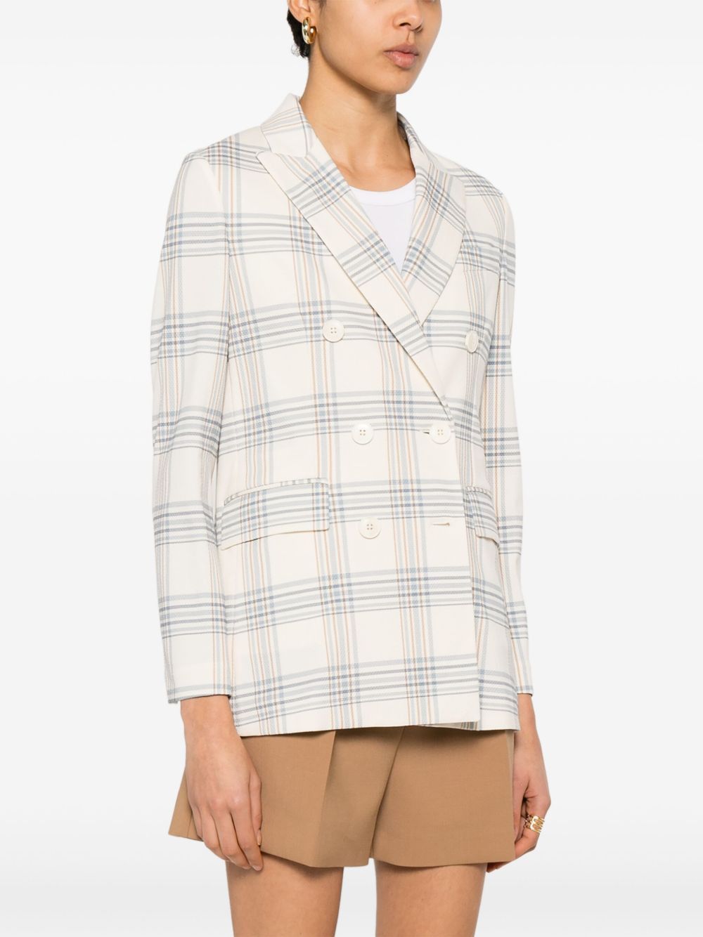 Circolo 1901 COTTON DOUBLE-BREASTED JACKET Size M / US 6-8 / IT 42-44 - 5 Thumbnail