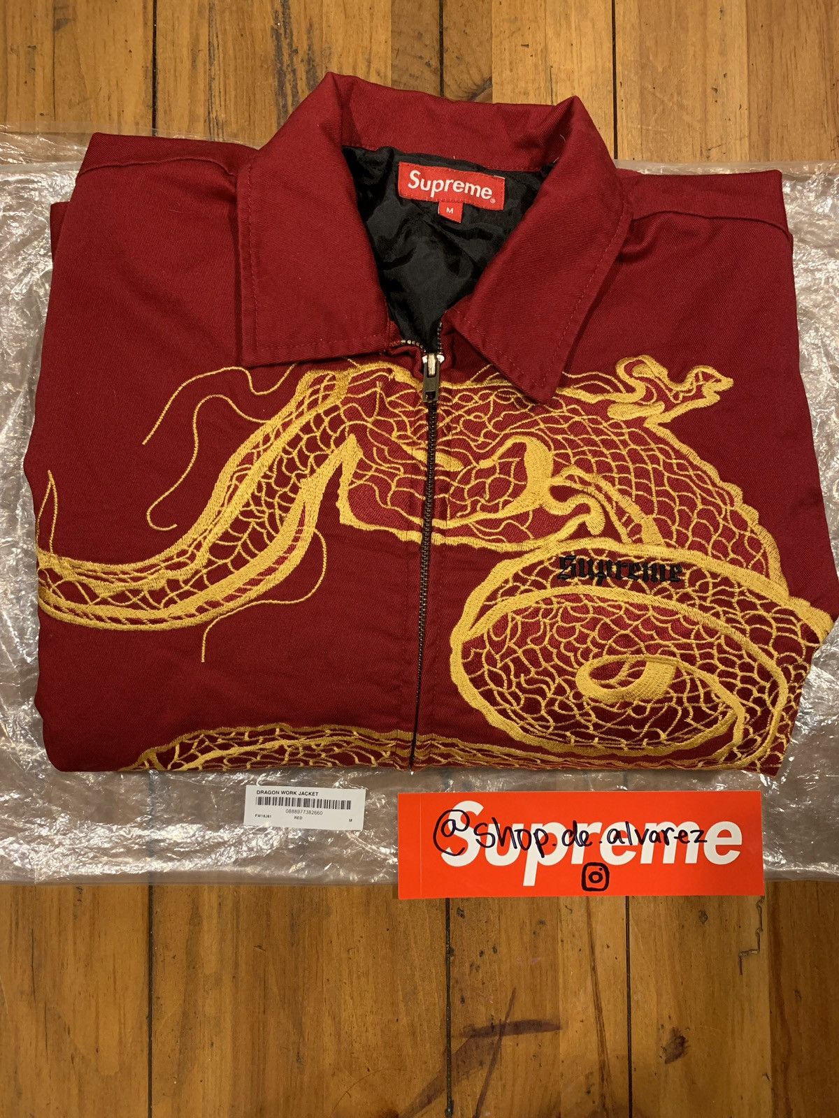 Supreme Dragon Work Jacket Grailed