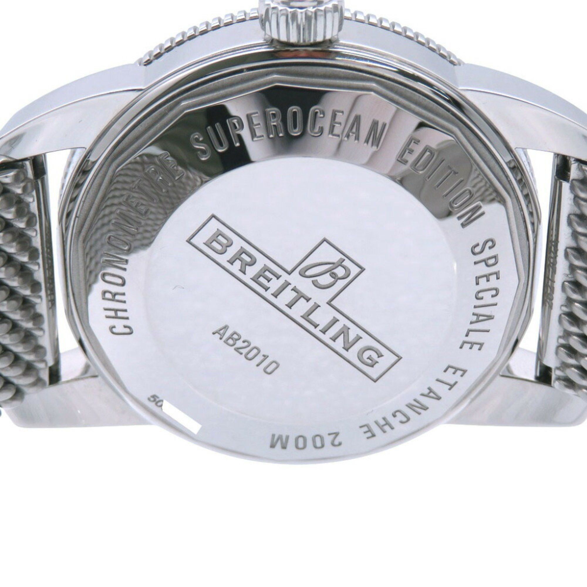 Breitling Breitling Superocean Heritage AB2010 Automatic Watch Stainless Steel Black Dial 0037BREITLING Men's Size ONE SIZE - 9 Thumbnail