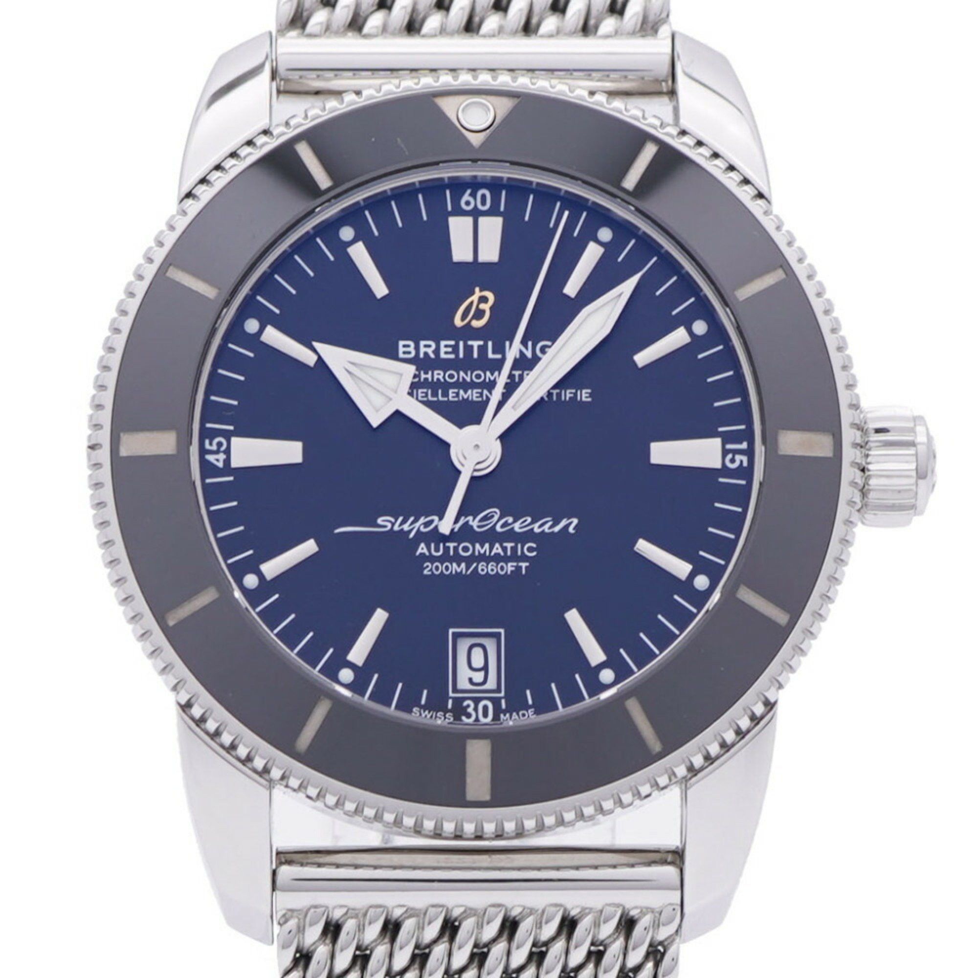 Breitling Breitling Superocean Heritage AB2010 Automatic Watch Stainless Steel Black Dial 0037BREITLING Men's Size ONE SIZE - 2 Thumbnail