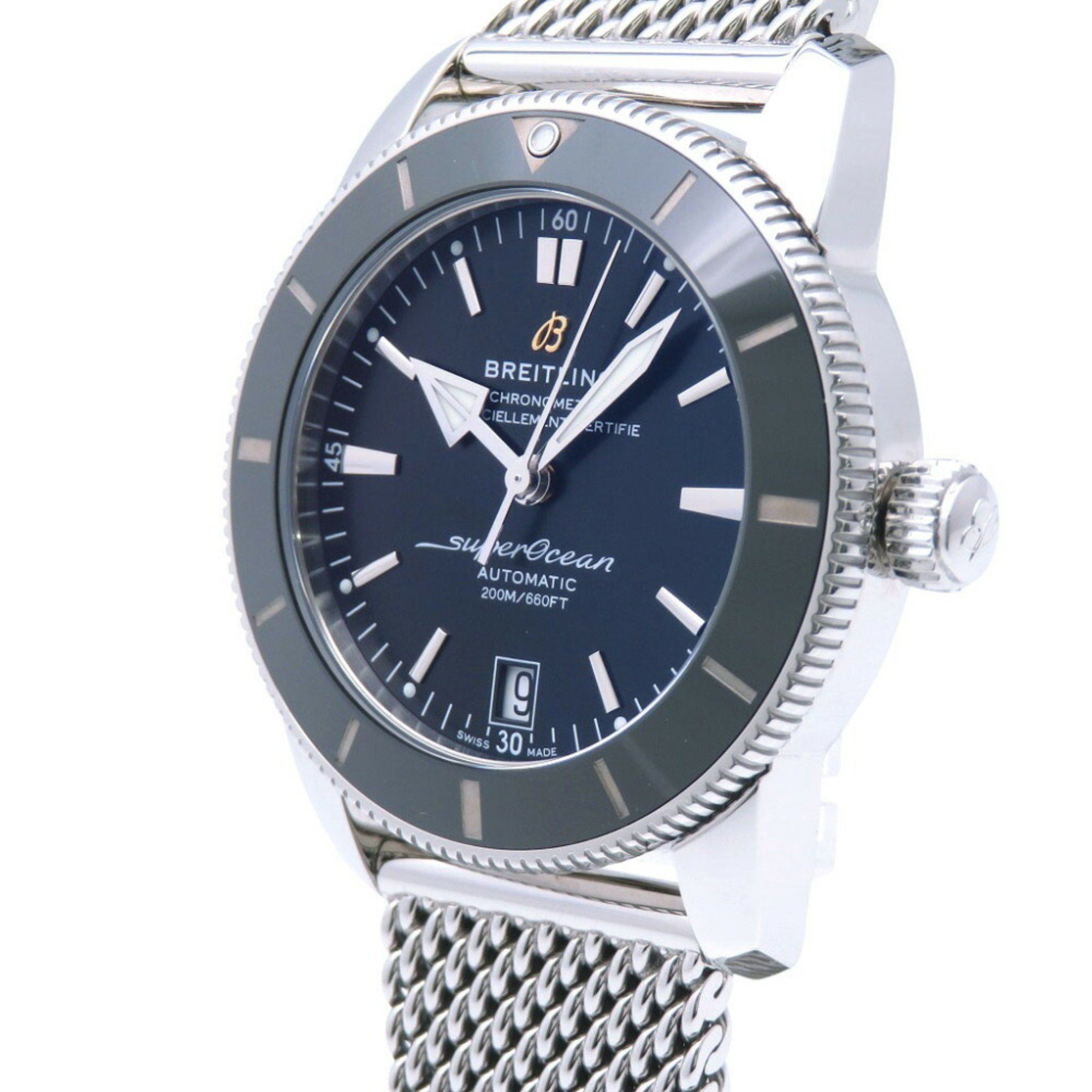 Breitling Breitling Superocean Heritage AB2010 Automatic Watch Stainless Steel Black Dial 0037BREITLING Men's Size ONE SIZE - 4 Thumbnail