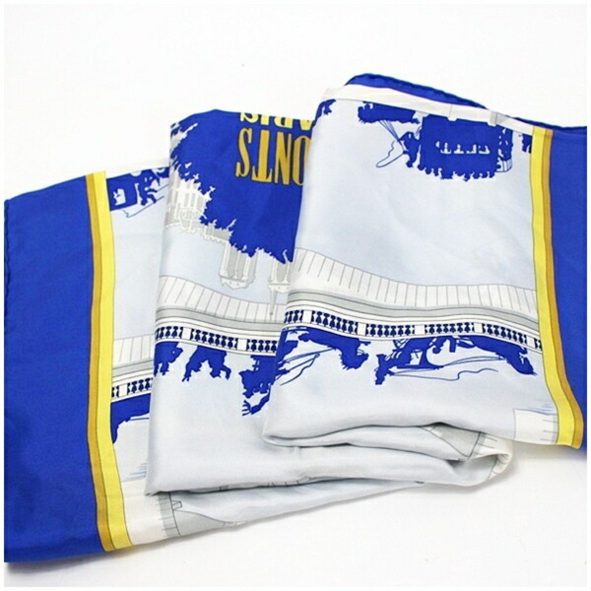 Hermes Hermes Silk Scarf Muffler Carre 90 LES PONTS DE PARIS Bridges of Paris HERMES Women's Size ONE SIZE - 11 Thumbnail