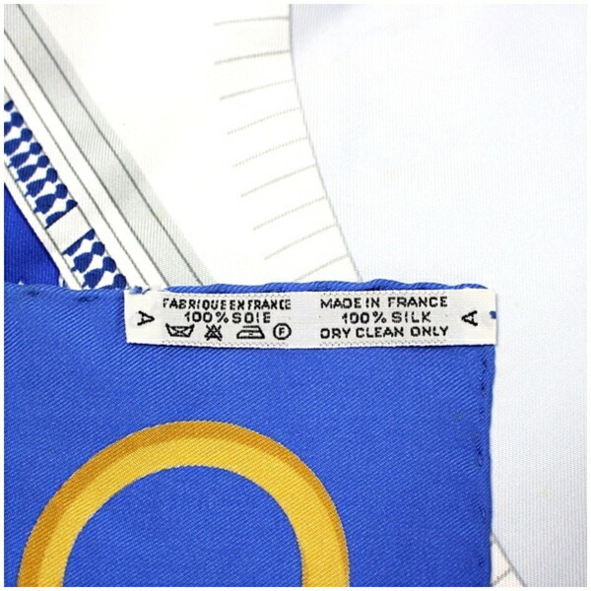 Hermes Hermes Silk Scarf Muffler Carre 90 LES PONTS DE PARIS Bridges of Paris HERMES Women's Size ONE SIZE - 8 Thumbnail
