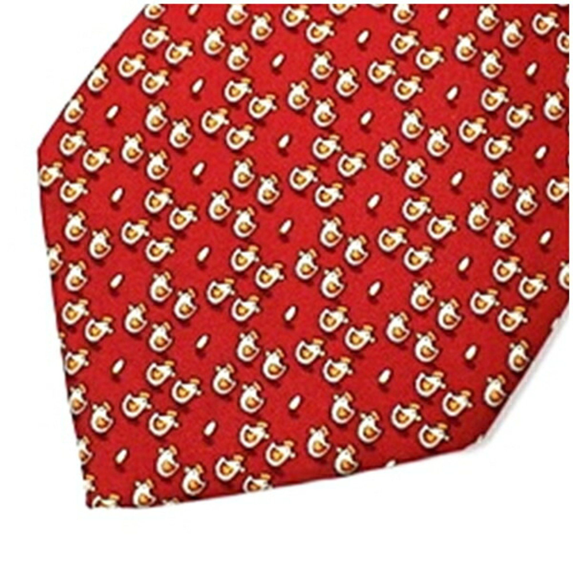 Salvatore Ferragamo Salvatore Ferragamo Silk Tie Men's Size ONE SIZE - 4 Thumbnail