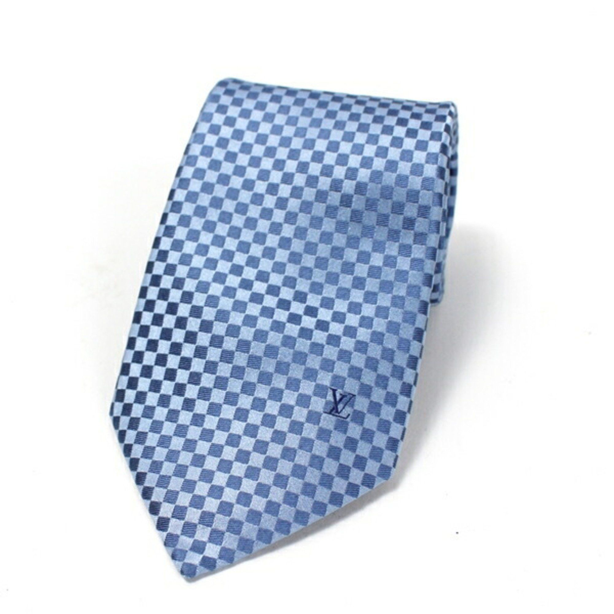 Louis Vuitton Louis Vuitton Silk Tie Damier Pattern M74321 LOUIS VUITTON Men's Size ONE SIZE - 3 Thumbnail