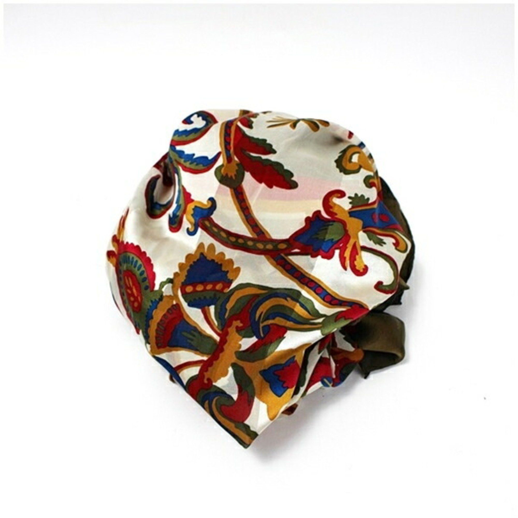 Yves Saint Laurent Yves Saint Laurent Large Scarf Khaki x Multicolor YVES SAINT LAURENT Women's Size ONE SIZE - 7 Thumbnail