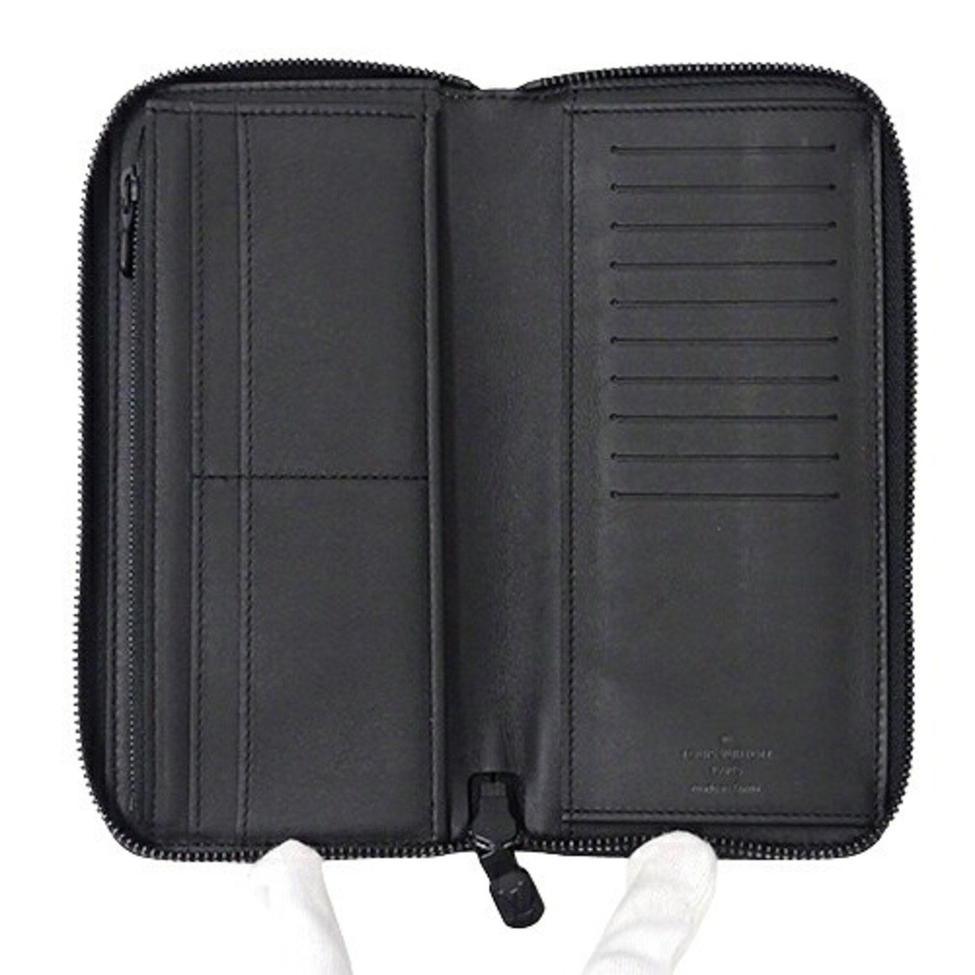 Louis Vuitton Louis Vuitton Wallet Monogram Shadow Men's Long Zippy Vertical Noir M62902 Black Round Size ONE SIZE - 5 Thumbnail