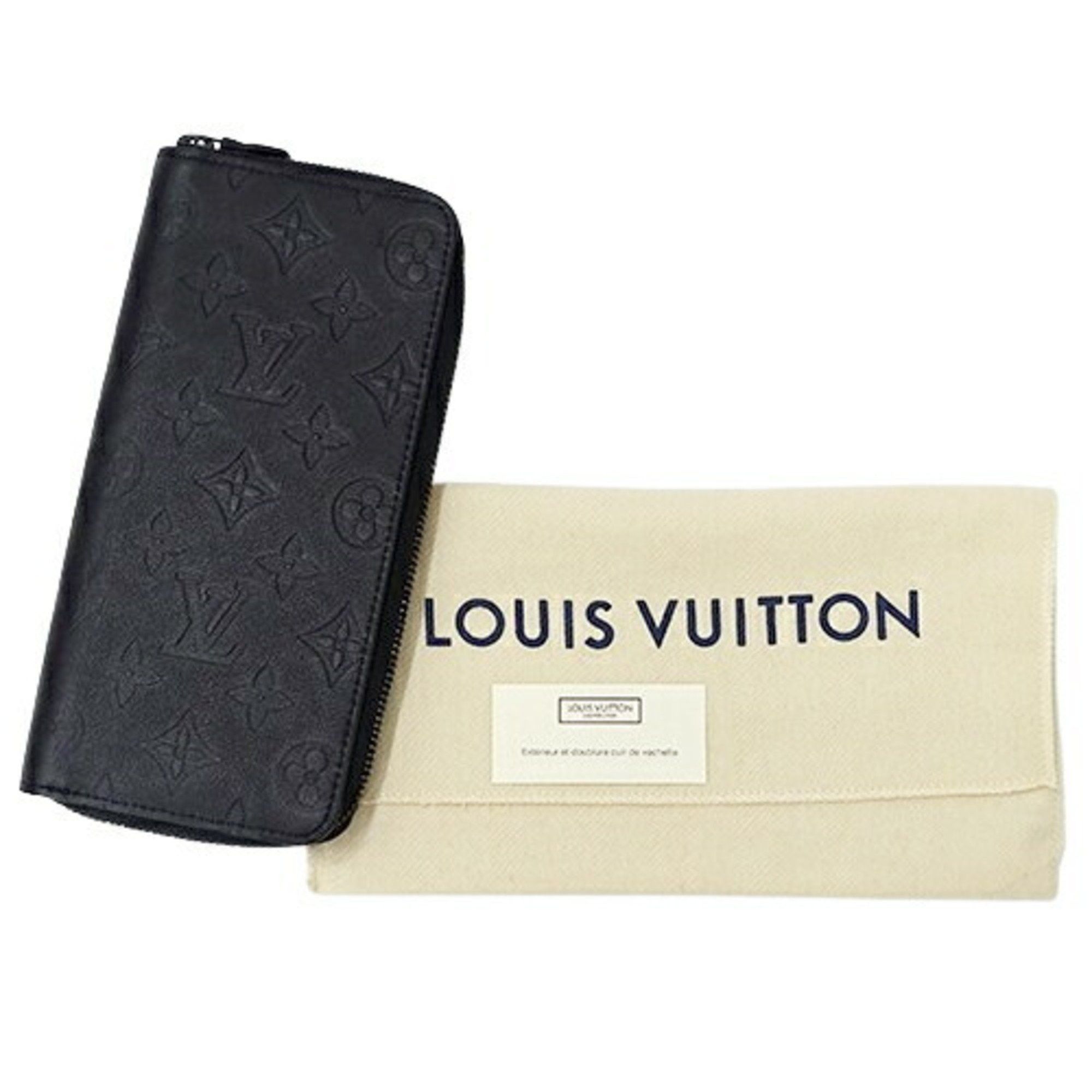 Louis Vuitton Louis Vuitton Wallet Monogram Shadow Men's Long Zippy Vertical Noir M62902 Black Round Size ONE SIZE - 7 Thumbnail
