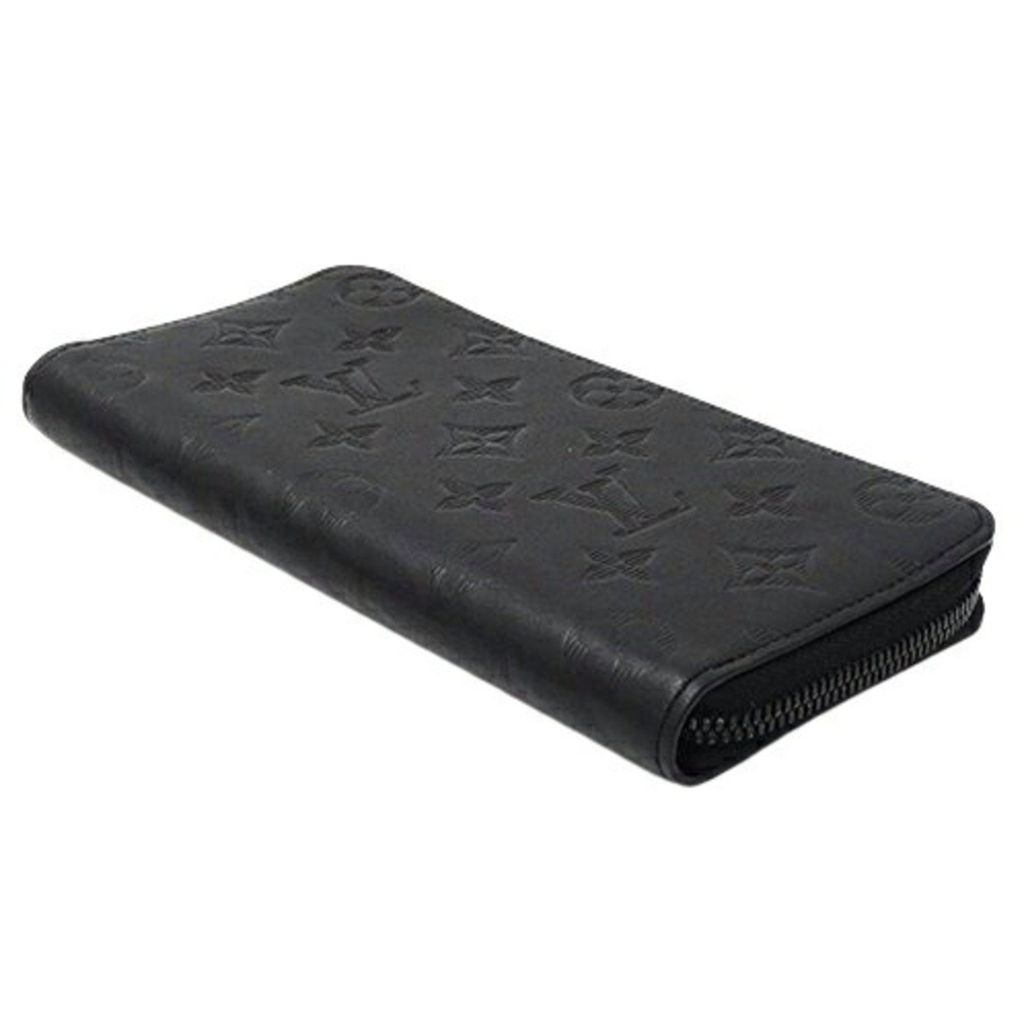 Louis Vuitton Louis Vuitton Wallet Monogram Shadow Men's Long Zippy Vertical Noir M62902 Black Round Size ONE SIZE - 4 Thumbnail