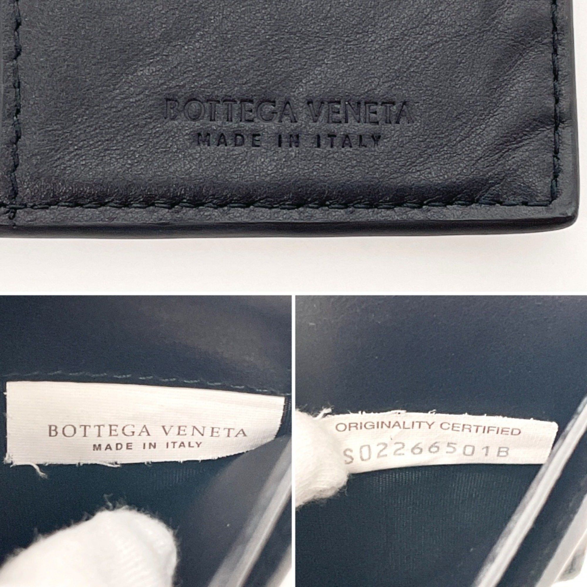 Bottega Veneta BOTTEGAVENETA Bottega Veneta Intrecciato Wallet Leather Black Men's Size ONE SIZE - 9 Thumbnail