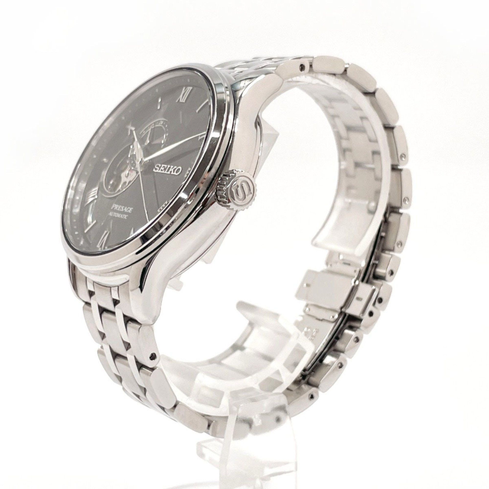 Seiko SEIKO Presage Japanese Garden 4R39-00W0 Watch Stainless Steel/Stainless Steel Silver Automatic Black Dial Men's Size ONE SIZE - 2 Thumbnail