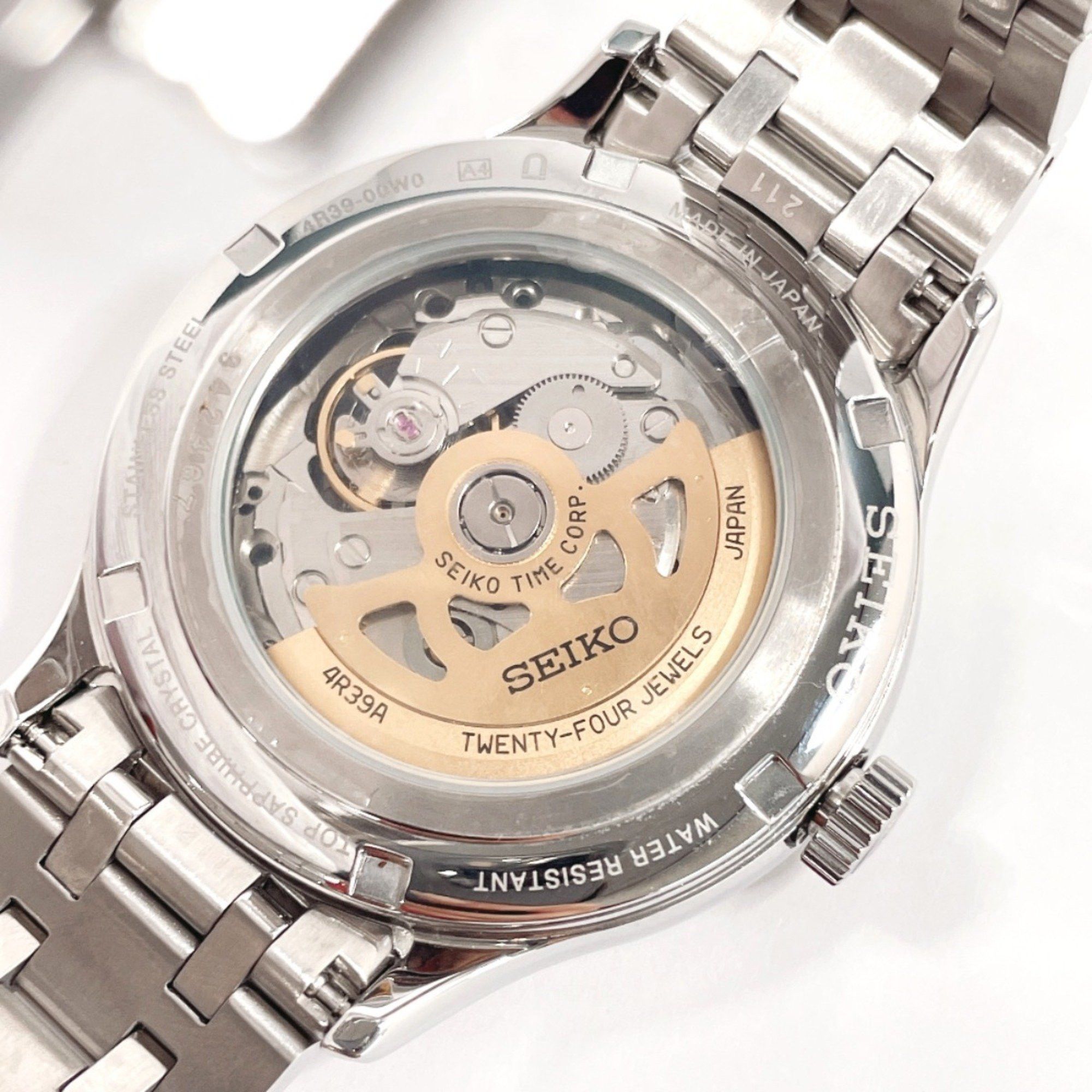 Seiko SEIKO Presage Japanese Garden 4R39-00W0 Watch Stainless Steel/Stainless Steel Silver Automatic Black Dial Men's Size ONE SIZE - 7 Thumbnail