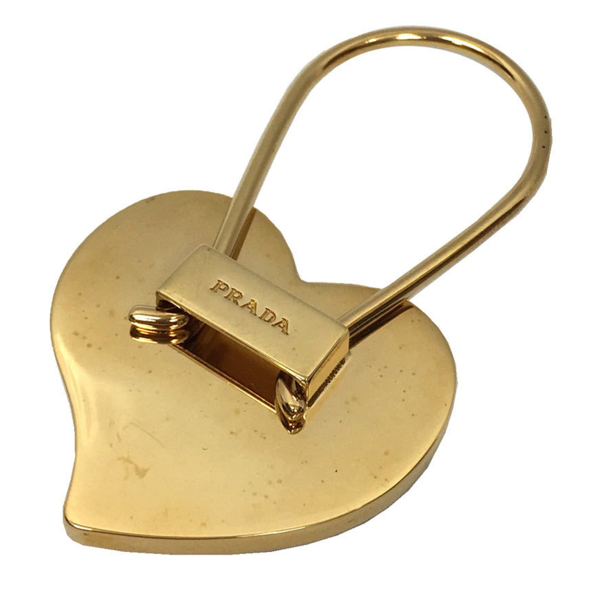 Prada Prada Heart Key Ring Holder Gold x Rose Size ONE SIZE - 2 Thumbnail