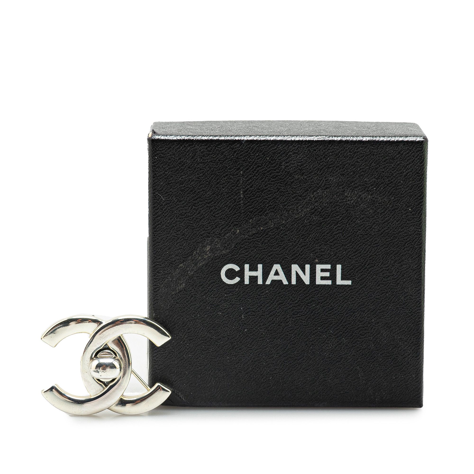 Chanel Chanel Silver CC Turn-Lock Brooch Size ONE SIZE - 5 Thumbnail