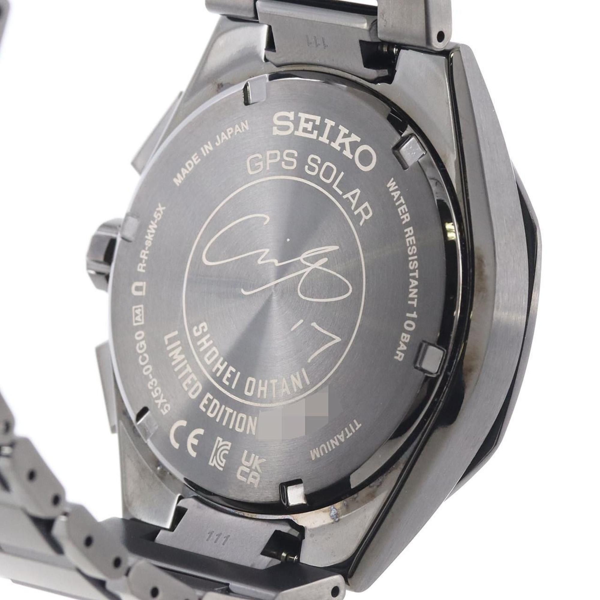 Seiko Seiko Astron Radio-Controlled Watch Shohei Otani 2023 LIMITED 5X53-0CG0 SBXC143 TI Solar Quartz Size ONE SIZE - 7 Thumbnail