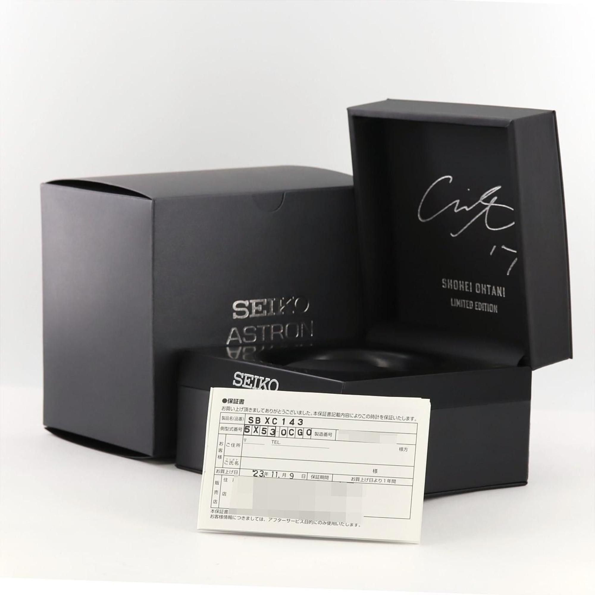 Seiko Seiko Astron Radio-Controlled Watch Shohei Otani 2023 LIMITED 5X53-0CG0 SBXC143 TI Solar Quartz Size ONE SIZE - 9 Thumbnail