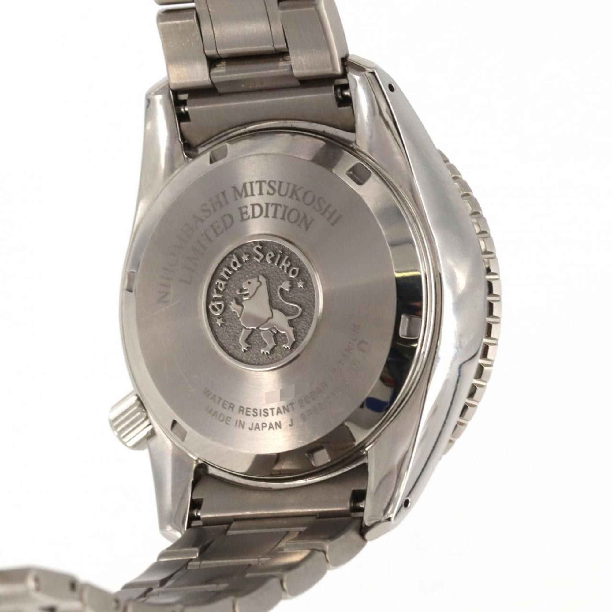 Seiko Seiko Grand Sports Collection GMT TI Nihonbashi Mitsukoshi 9R66-0BN0 SBGE291 Watch Automatic Size ONE SIZE - 6 Thumbnail