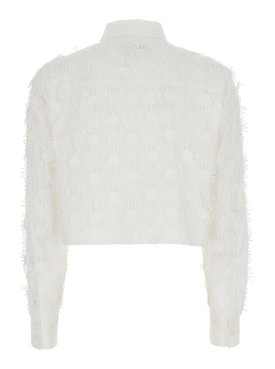 MSGM MSGM Women Shirts 3841MDE1325712101 White Size M / US 6-8 / IT 42-44 - 2 Thumbnail