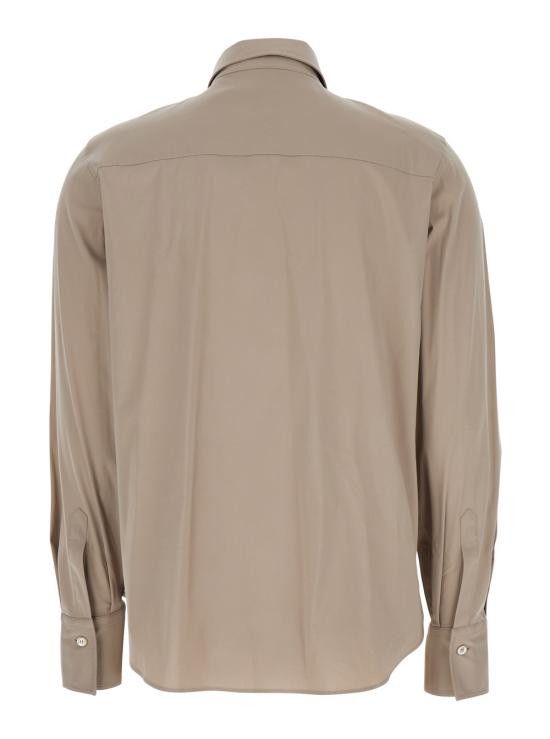 Brunello Cucinelli BRUNELLO CUCINELLI Women Shirts M0091MA626C2885 Beige Size L / US 10 / IT 46 - 2 Thumbnail