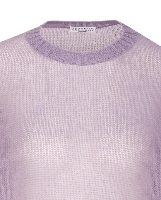 Brunello Cucinelli BRUNELLO CUCINELLI Women Sweater M2I776830 C9101 Purple Size M / US 6-8 / IT 42-44 - 4 Thumbnail