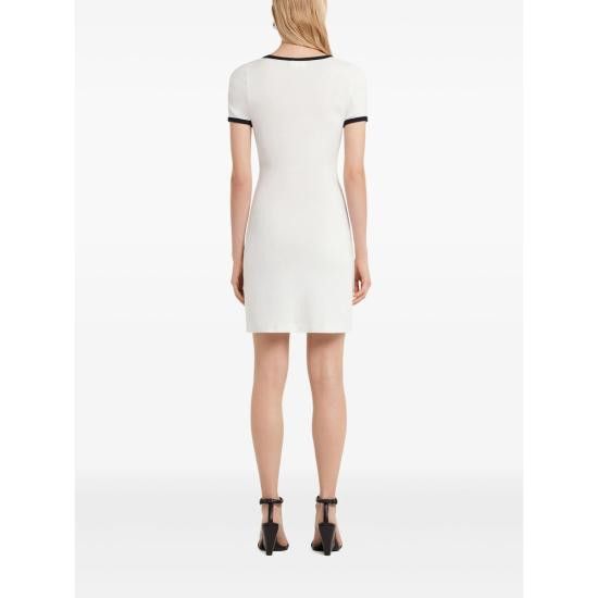 Courreges COURREGES Women Dresses 225JRO600JS 0203 0098 WHITE Size S / US 4 / IT 40 - 4 Thumbnail