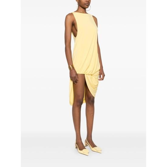 Jacquemus JACQUEMUS Women Dresses 251DR242 2381 250 YELLOW Size M / US 6-8 / IT 42-44 - 5 Thumbnail