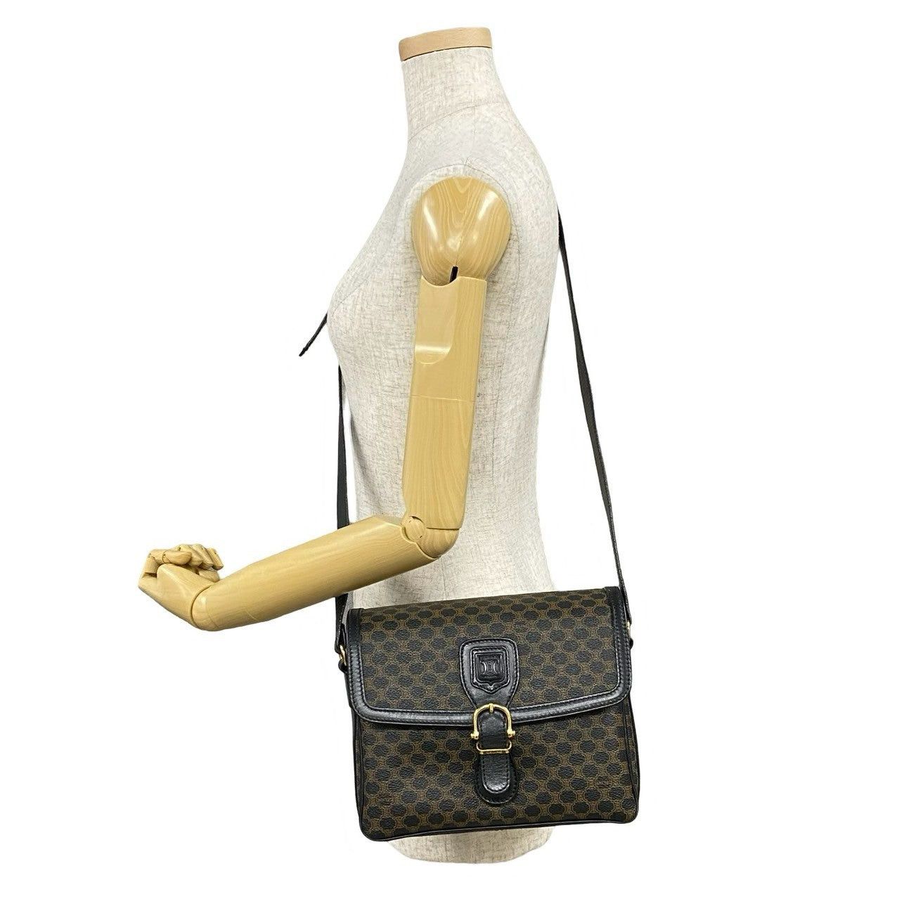 Celine Celine Shoulder Bag Black Leather Size ONE SIZE - 2 Thumbnail