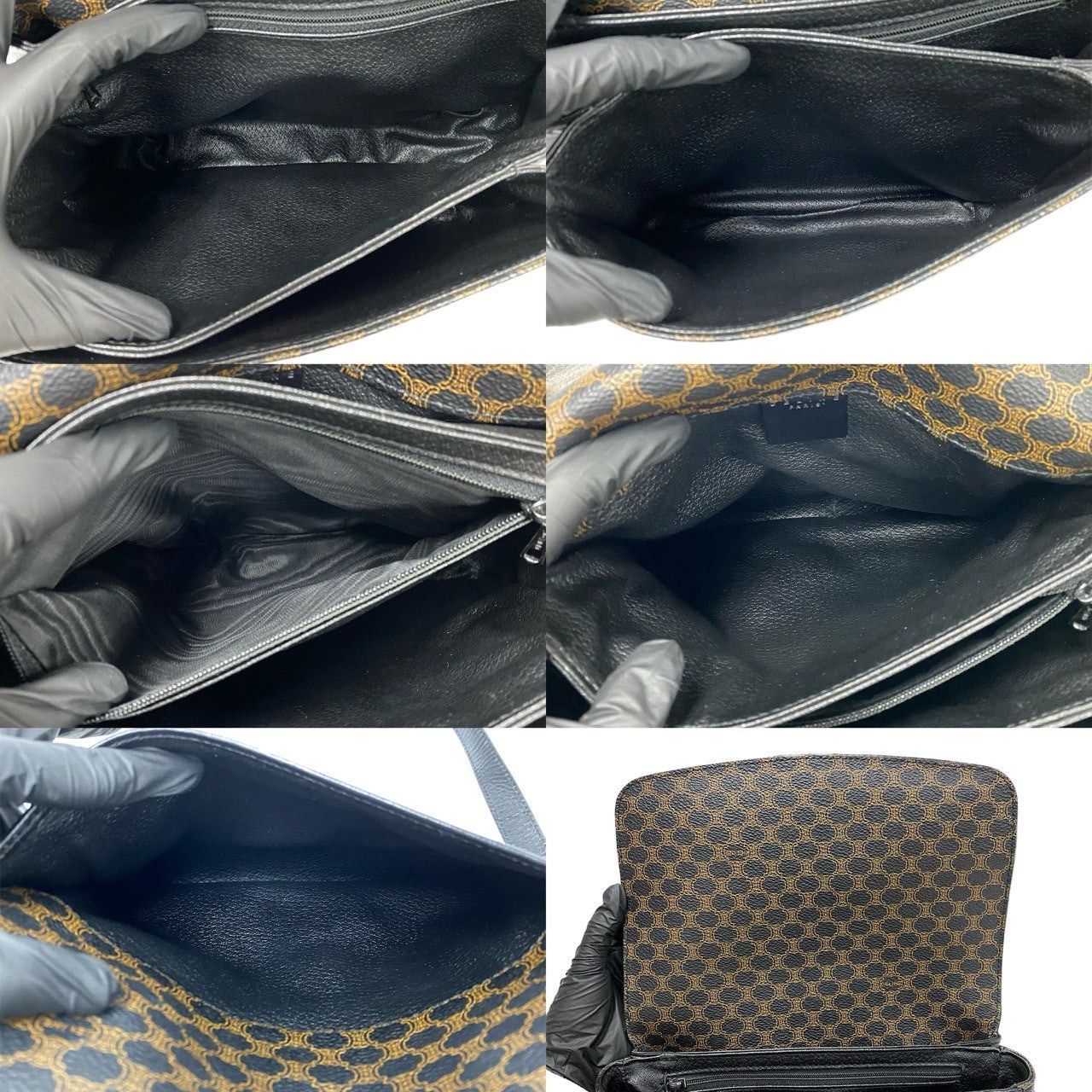 Celine Celine Shoulder Bag Black Leather Size ONE SIZE - 8 Thumbnail