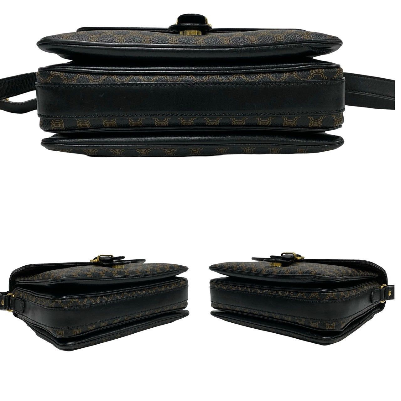 Celine Celine Shoulder Bag Black Leather Size ONE SIZE - 6 Thumbnail