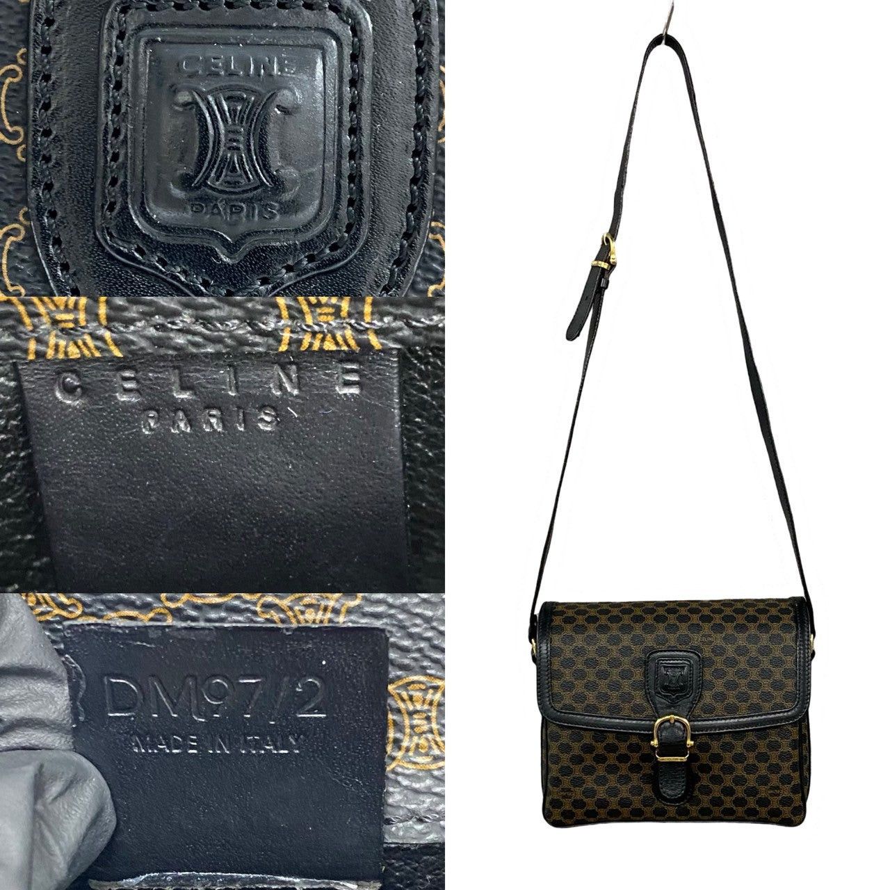 Celine Celine Shoulder Bag Black Leather Size ONE SIZE - 3 Thumbnail