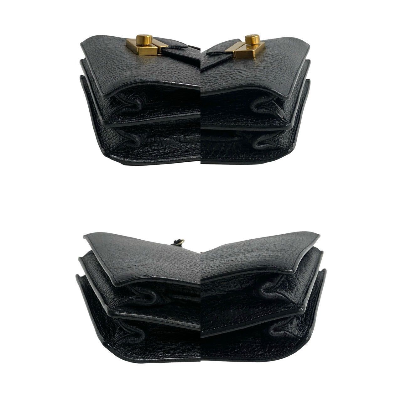 Prada Prada Shoulder Bag Black Leather Size ONE SIZE - 7 Thumbnail