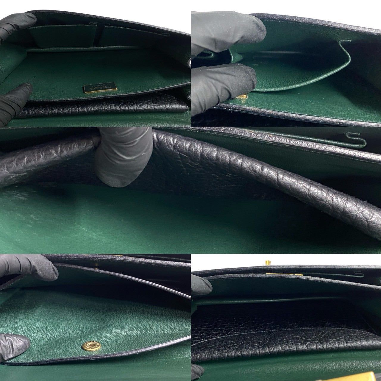 Prada Prada Shoulder Bag Black Leather Size ONE SIZE - 8 Thumbnail