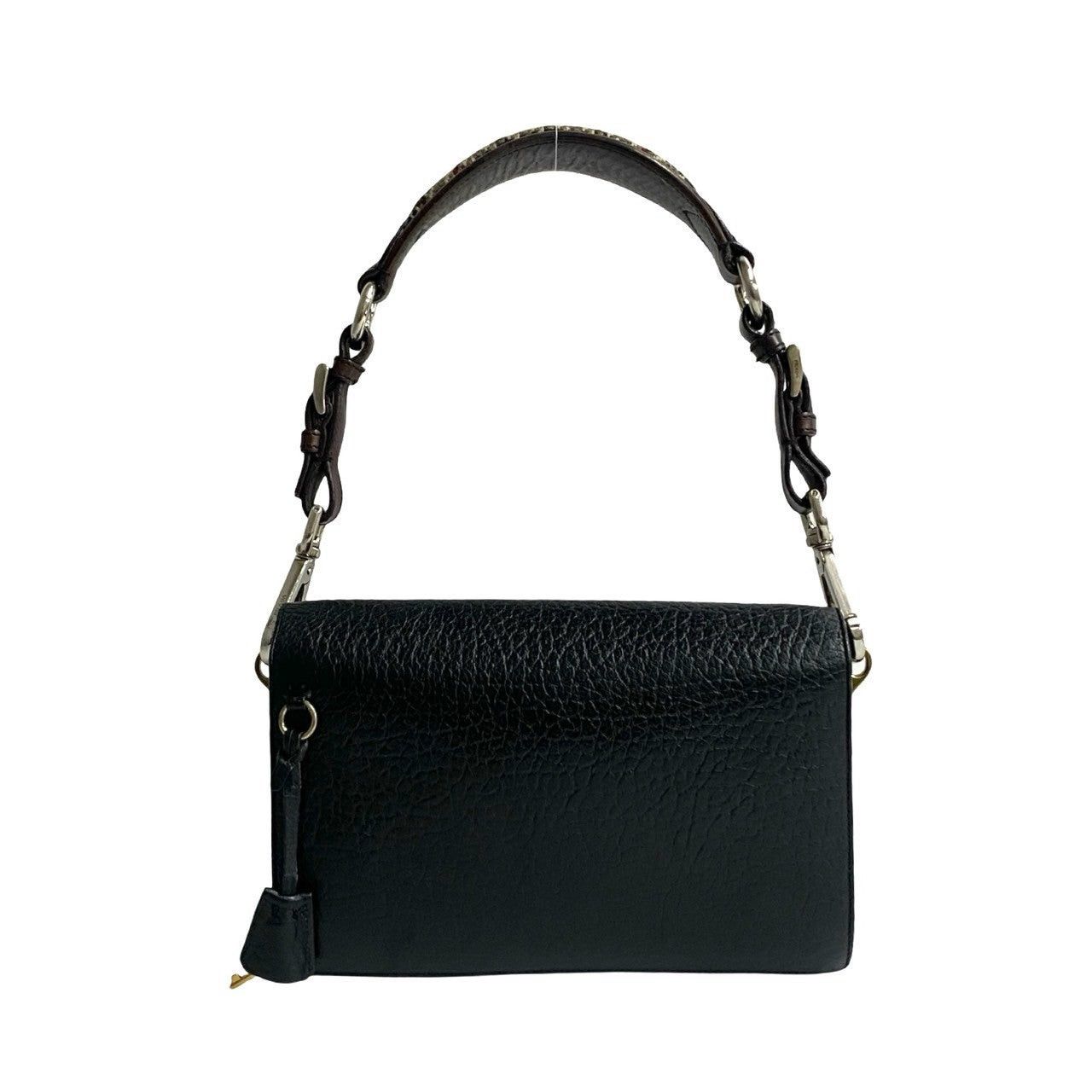Prada Prada Shoulder Bag Black Leather Size ONE SIZE - 4 Thumbnail