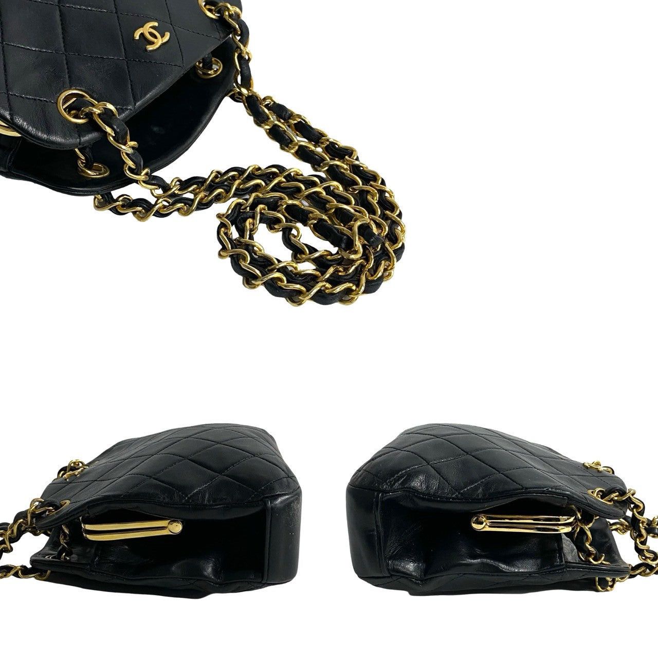 Chanel Chanel Shoulder Bag Black Leather Size ONE SIZE - 5 Thumbnail