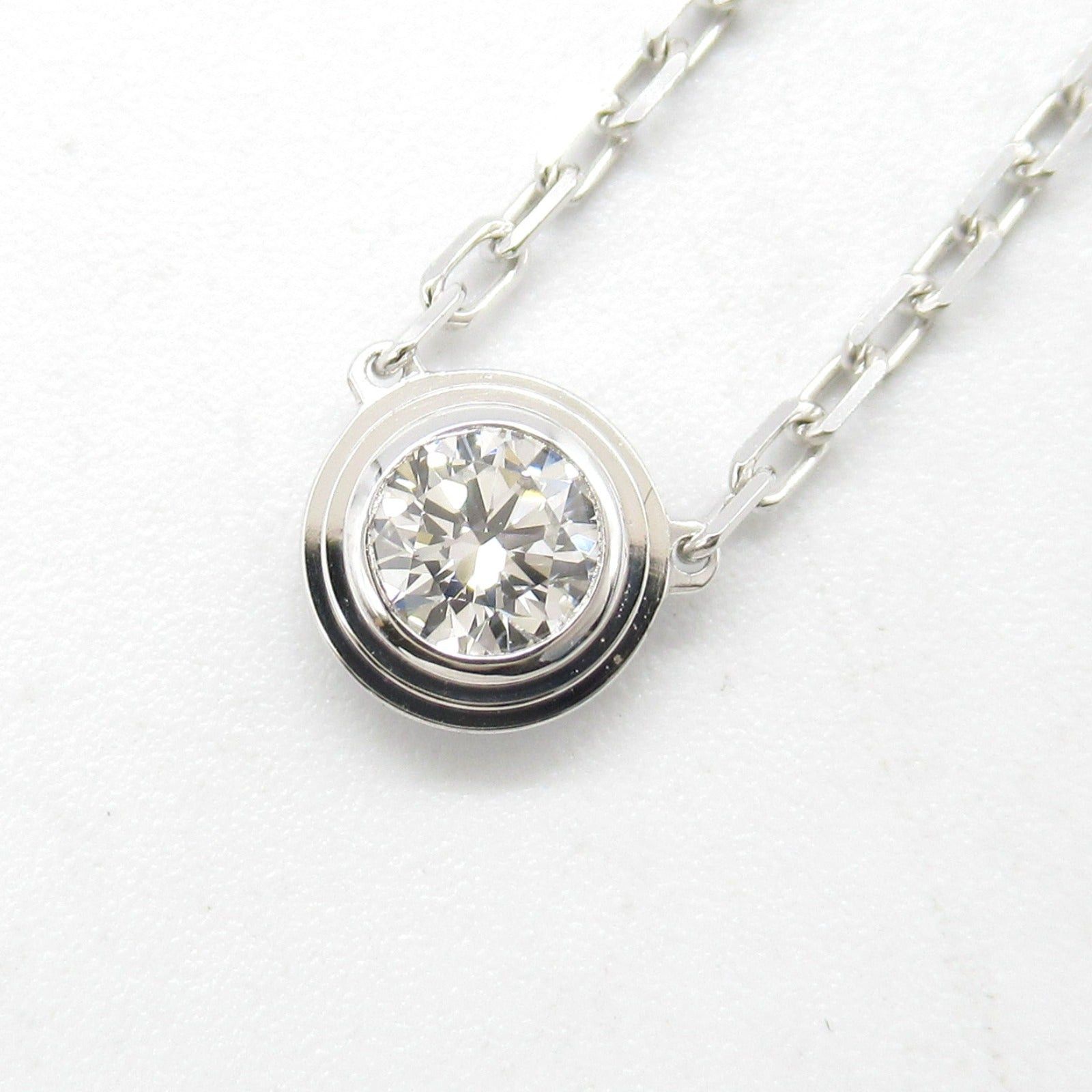 Cartier Cartier Damour Necklace Large K18Wg (White Gold) Diamond Clear Size ONE SIZE - 5 Thumbnail