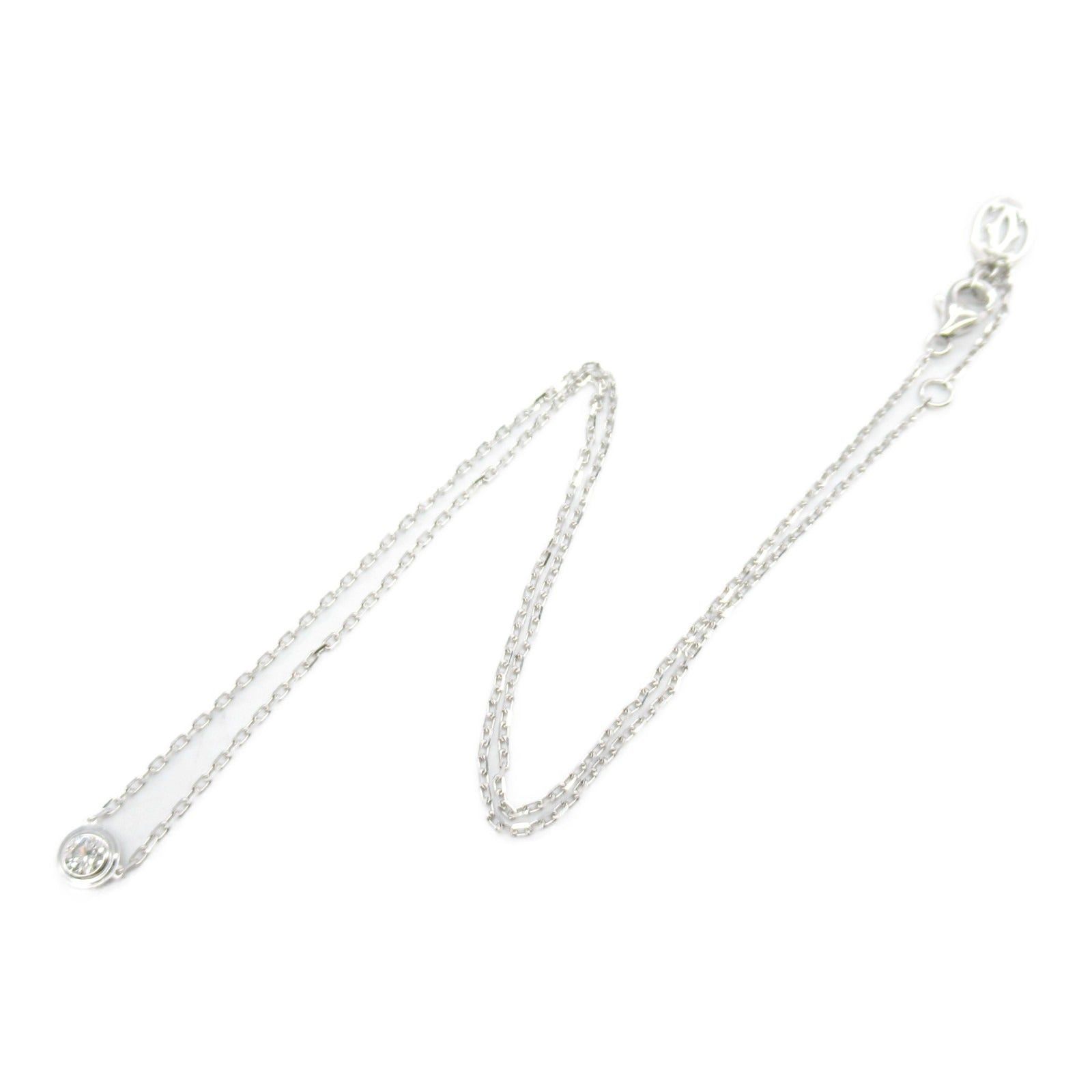 Cartier Cartier Damour Necklace Large K18Wg (White Gold) Diamond Clear Size ONE SIZE - 3 Thumbnail