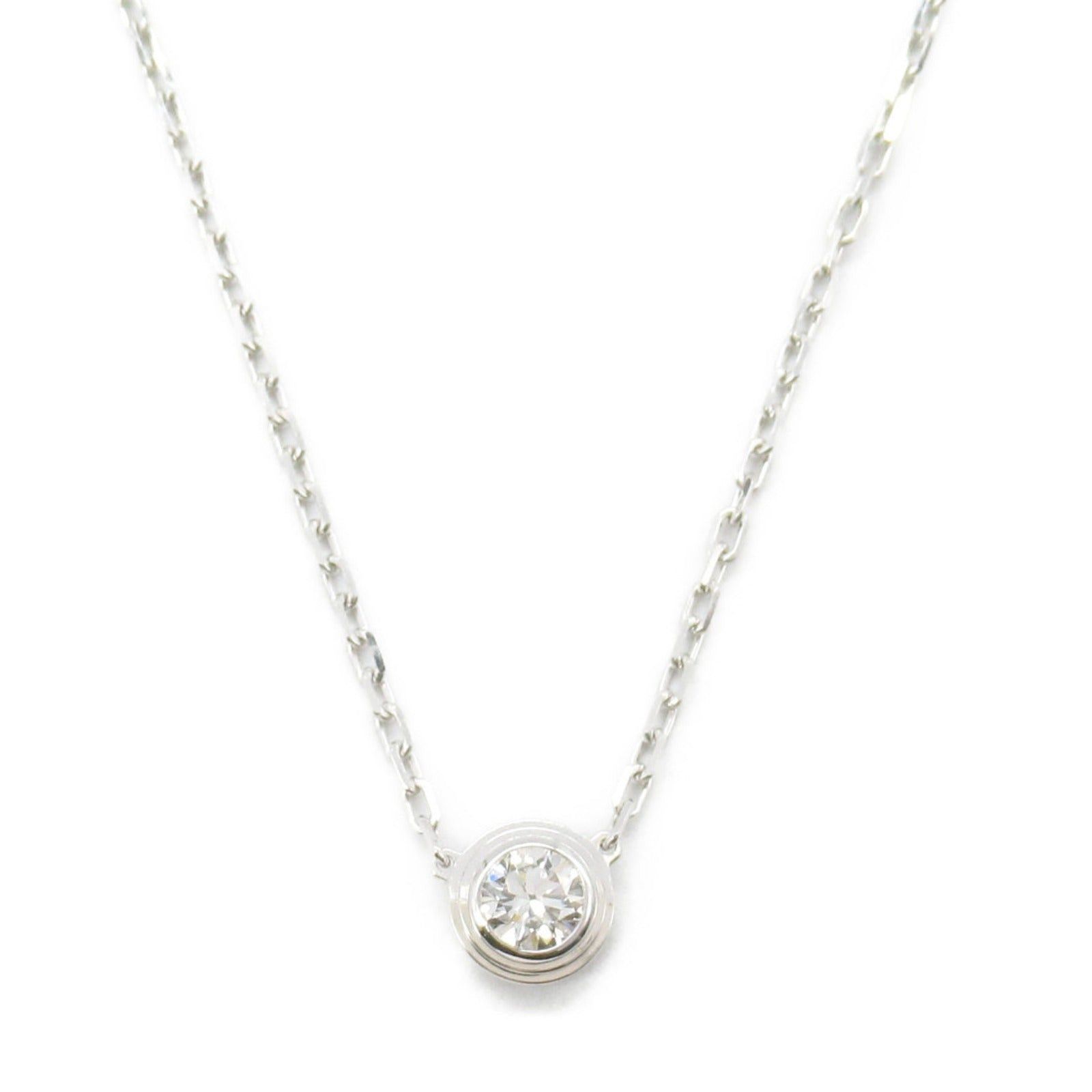 Cartier Cartier Damour Necklace Large K18Wg (White Gold) Diamond Clear Size ONE SIZE - 2 Thumbnail