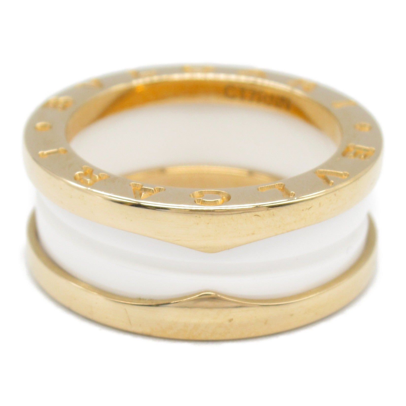 Bvlgari Bvlgari B Zero One Ring Ceramic K18Pg (Pink Gold) White Size ONE SIZE - 2 Thumbnail