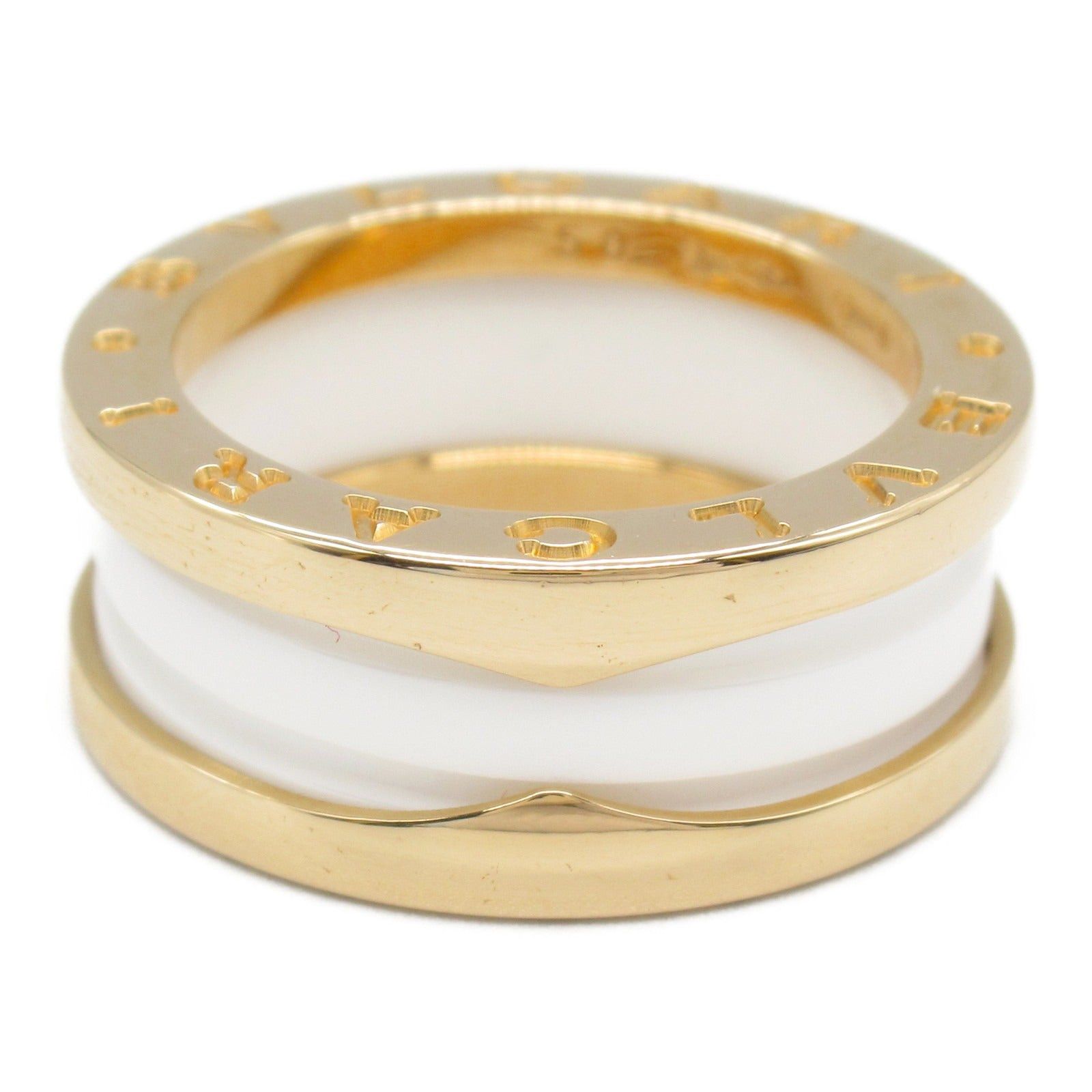 Bvlgari Bvlgari B Zero One Ring Ceramic K18Pg (Pink Gold) White Size ONE SIZE - 3 Thumbnail