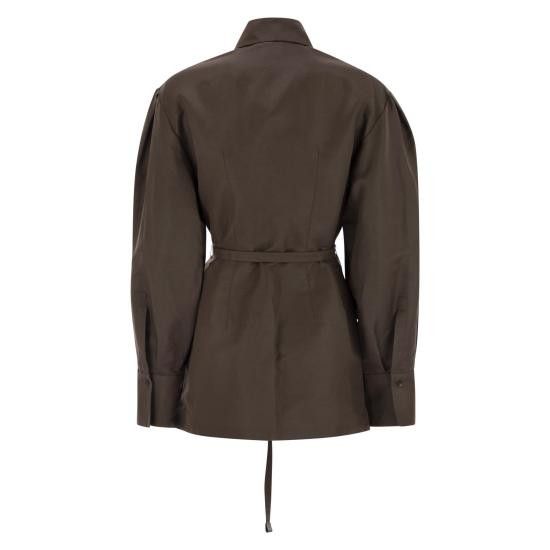 Max Mara MAX MARA Women Shirts 2511191039600 BROWN Size S / US 4 / IT 40 - 2 Thumbnail