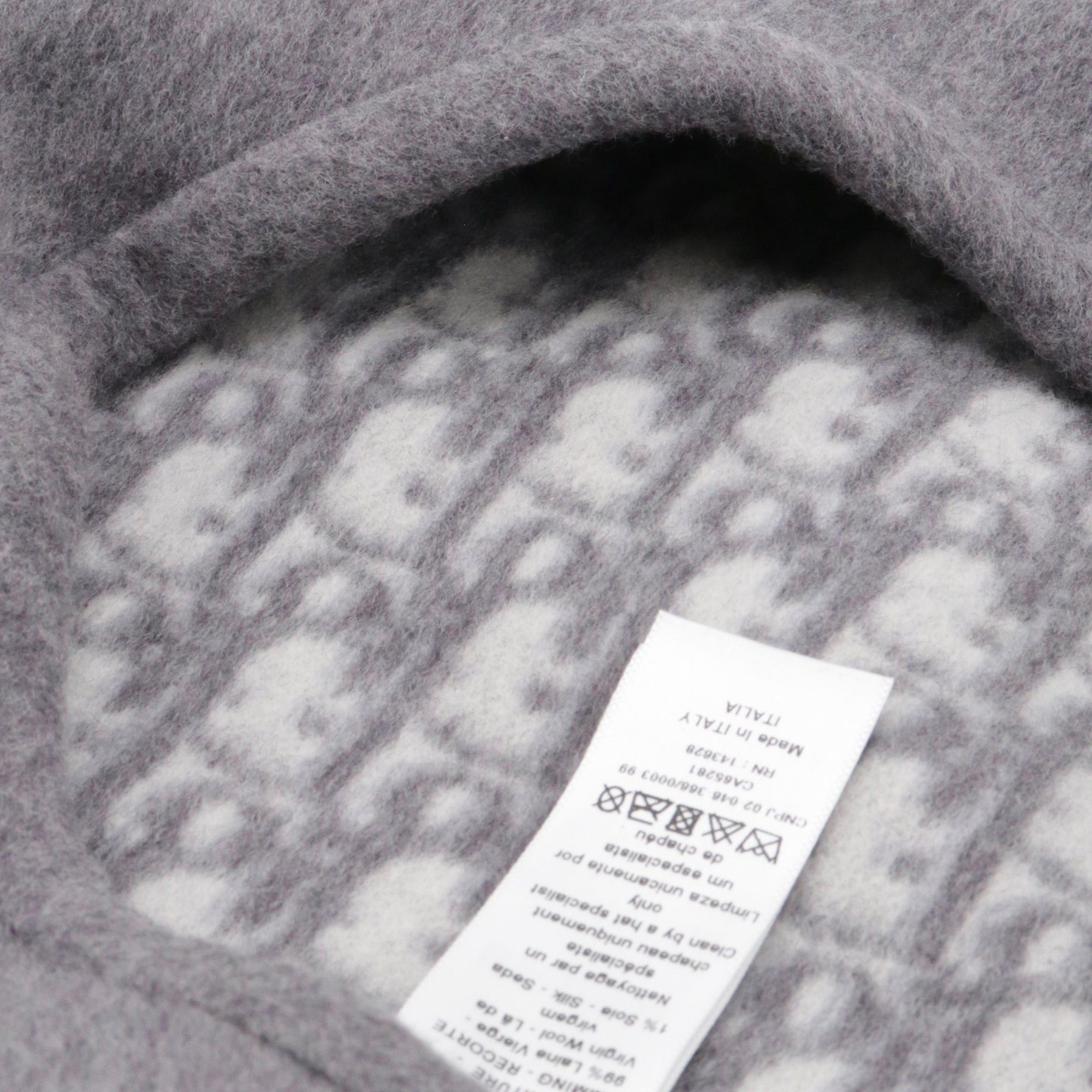 Dior DIOR - Dior Chic Beret in gray wool Size ONE SIZE - 5 Thumbnail