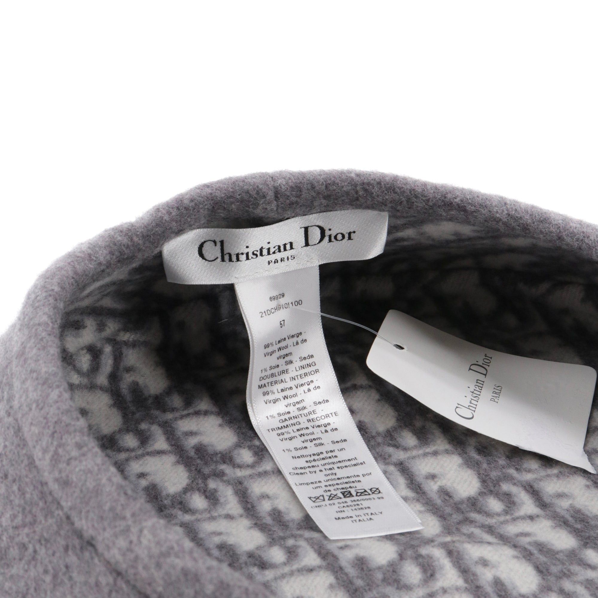 Dior DIOR - Dior Chic Beret in gray wool Size ONE SIZE - 6 Thumbnail