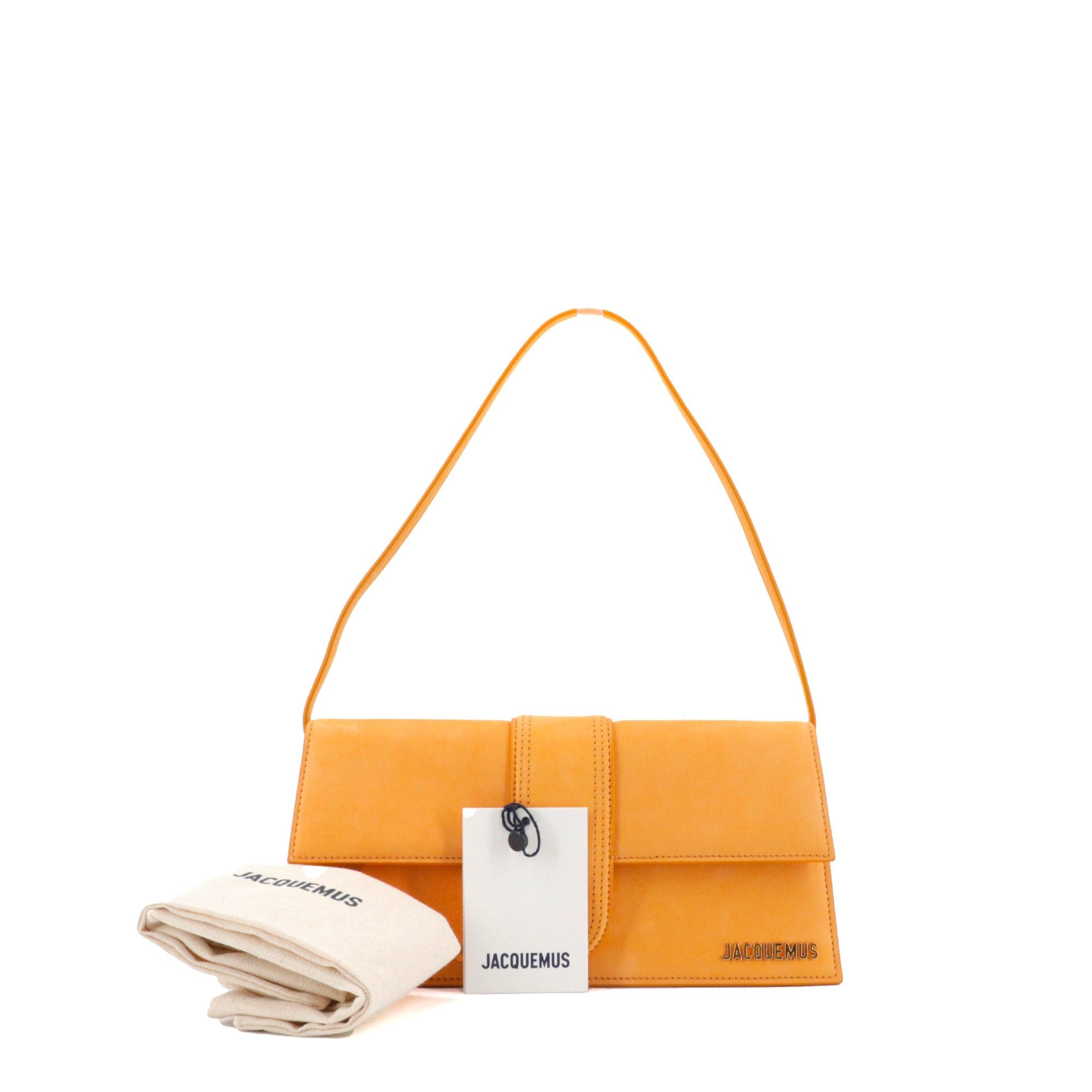 Jacquemus JACQUEMUS - Jacquemus long Bambino shoulder bag in apricot nubuck Size ONE SIZE - 8 Thumbnail