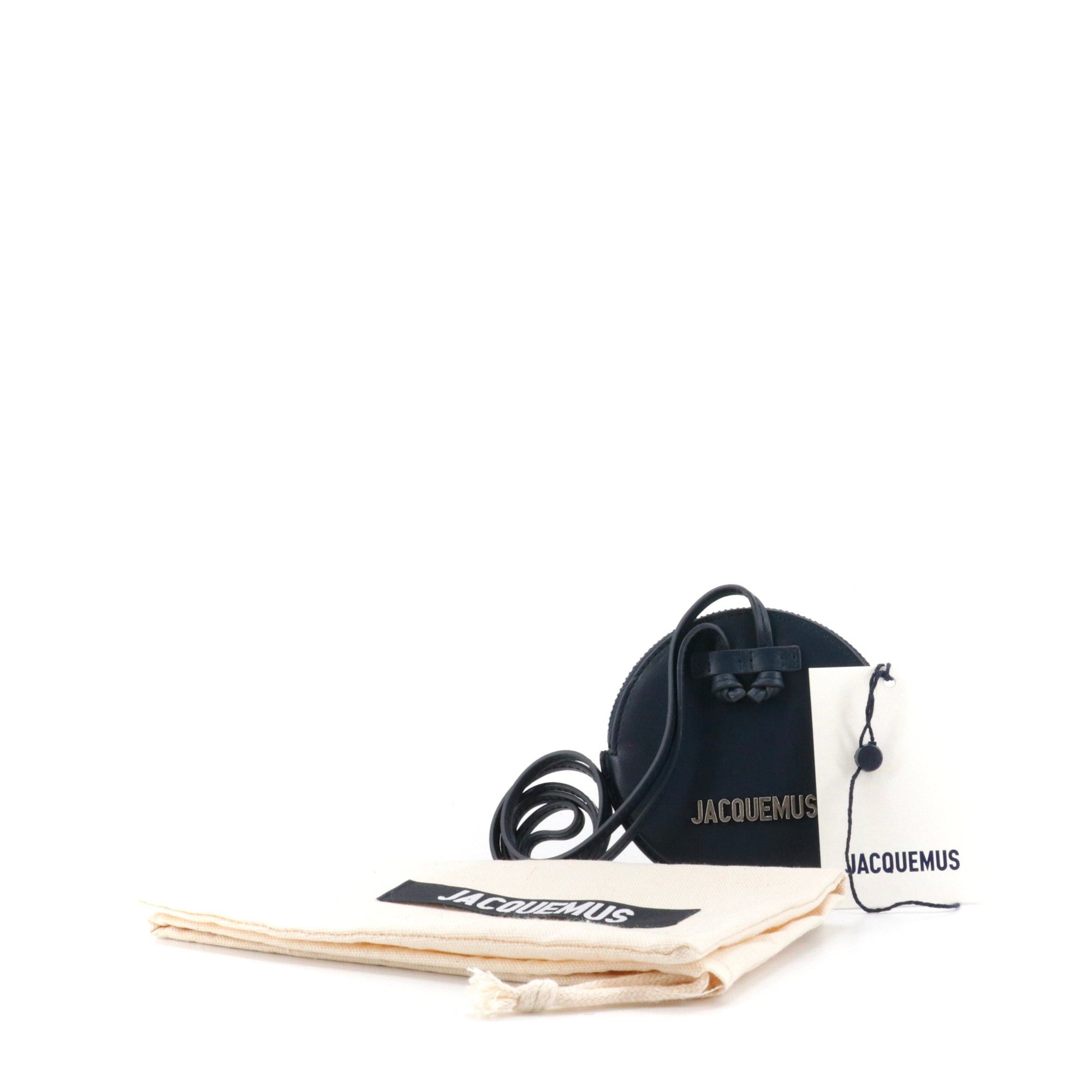 Jacquemus JACQUEMUS - Le Pitchou Jacquemus coin purse in smooth navy blue leather Size ONE SIZE - 6 Thumbnail