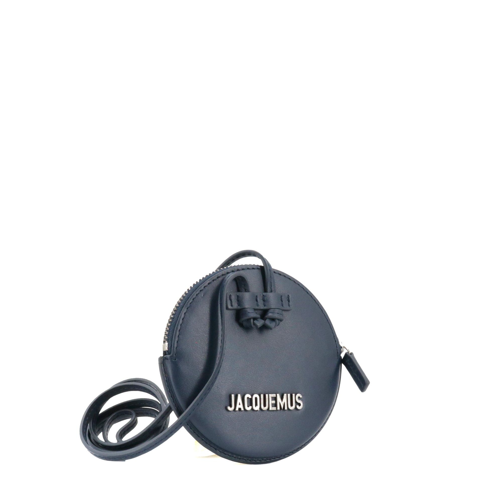 Jacquemus JACQUEMUS - Le Pitchou Jacquemus coin purse in smooth navy blue leather Size ONE SIZE - 2 Thumbnail