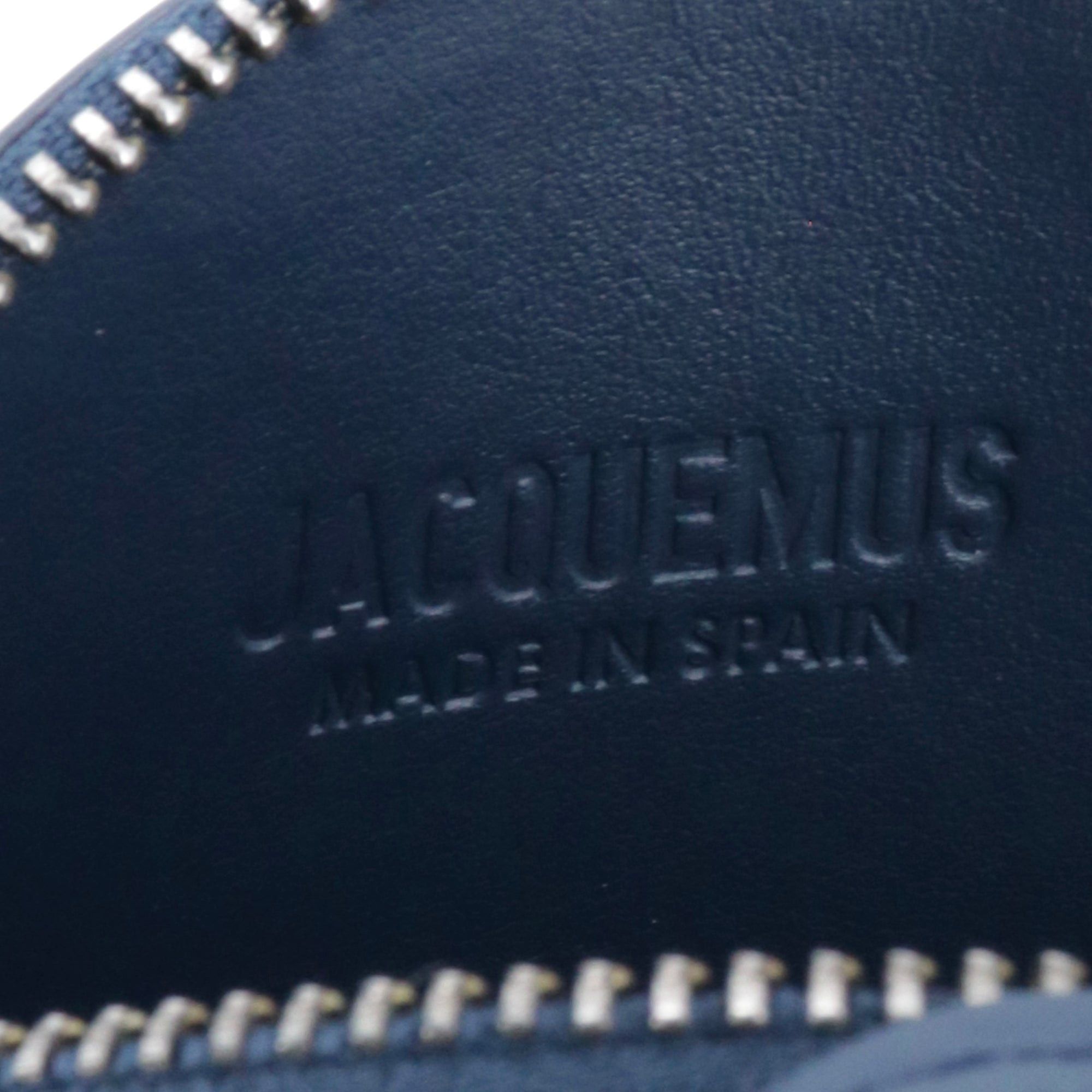 Jacquemus JACQUEMUS - Le Pitchou Jacquemus coin purse in smooth navy blue leather Size ONE SIZE - 5 Thumbnail