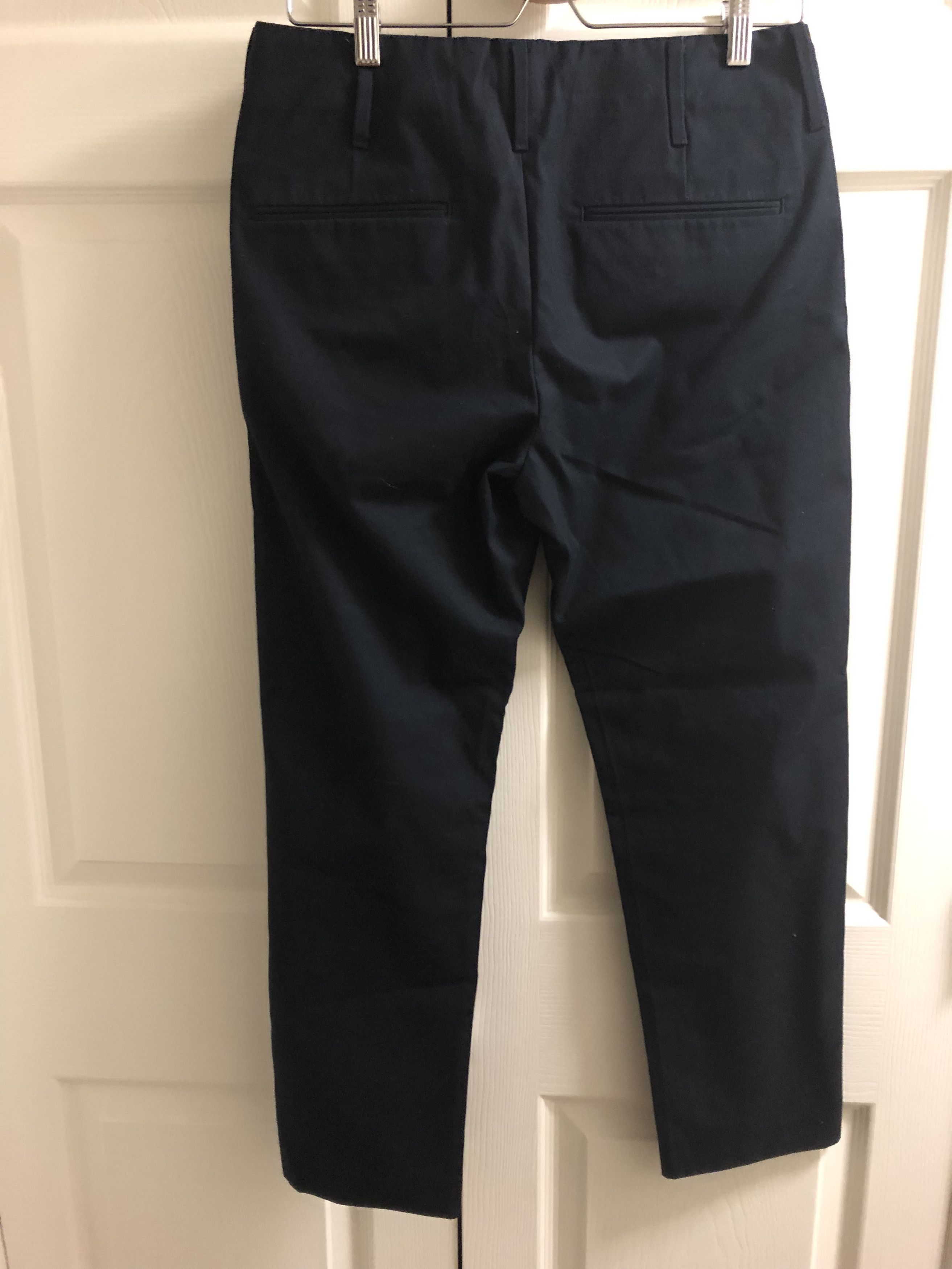 Lemaire × Uniqlo Navy Flat Front Pants Size US 31 - 3 Thumbnail