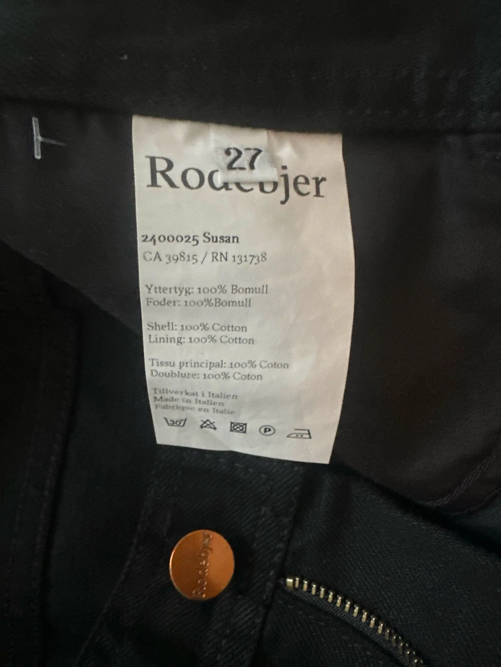 Rodebjer Rodebjer Rodebjer Susan Jeans Size 27" / US 4 / IT 40 - 3 Thumbnail